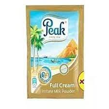 Peak evaporated cream milk sachet 16g x 6
