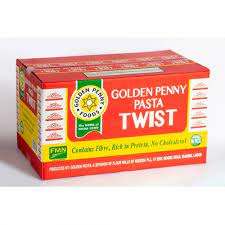 Golden penny pasta twist carton